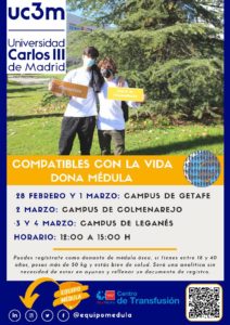 campaña informativa y donación de médula leganés