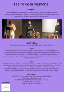 Teatro de la Memoria Juana y Julia en el Rey de Pikas