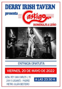 Concierto tributo a Leño en el Derry