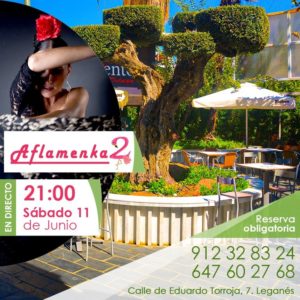 Música Flamenca en nuestra terraza con Aflamenka2 en restaurante El Sustento de Butarque