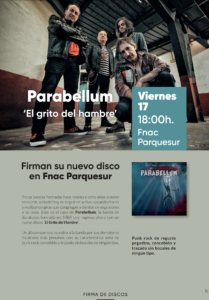 Parabellum firman su nuevo disco en Fnac Parquesur 