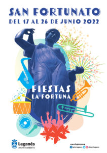 Programa de las Fiestas de San Fortunato 2022 en La Fortuna, Leganés.