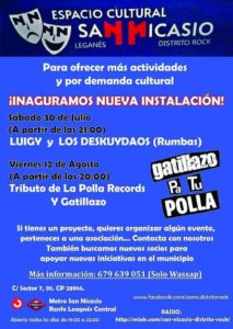 Inauguración nuevo espacio cultural San Nicasio