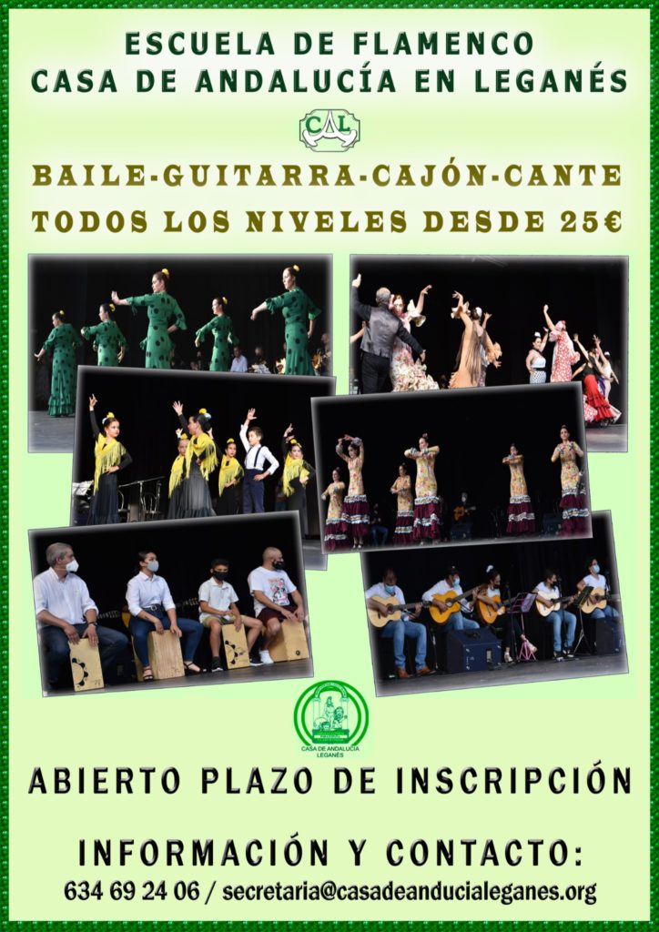 La Casa de Andalucía de Leganés abre el plazo de inscripción en su Escuela de Flamenco