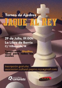 Torneo de ajedrez base a sistema Masnou en la Libre de Barrio