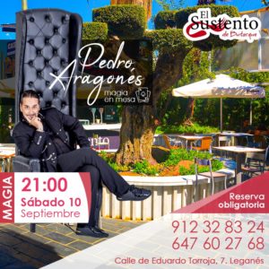 Espectáculo en directo magia de cerca con Pedro Aragones