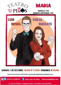 Luis Noval y Coral Serrate con su espectáculo “VIDA MÁGICA”