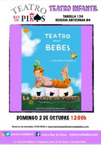 teatro para bebés “La Granja de Pepita” de Tina Mandarina.