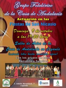ACTUACION GRUPO FOLCLORICO CASA DE ANDALUCÍA
