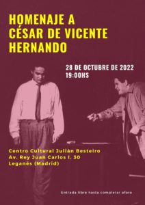 HOMENAJE A CÉSAR DE VICENTE HERNANDO