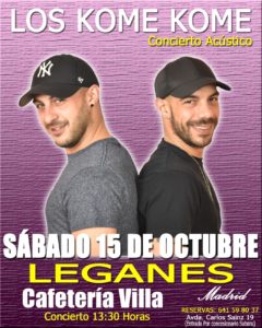 Concierto acústico "Los Kome Kome"