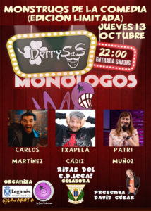 MONSTRU@S DE LA COMEDIA EN DERRY IRISH TAVERM