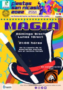 Magia en la caseta de la Asociación de Vecinos de San Nicasio