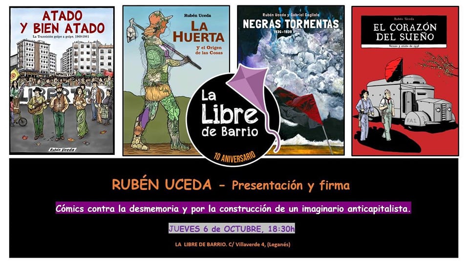 Rubén Uceda viene con todas sus novelas gráficas