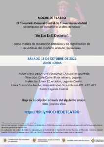 Noche de teatro. UN ECO EN EL DESIERTO