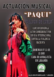 ACTIVIDADES CASA DE ANDALUCÍA EN LEGANÉS 27 NOVIEMBRE