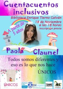 Cuenta cuentos en la biblioteca del barrio