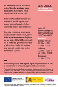 Exposición 'El voto femenino en España'
