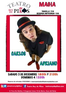 Espectáculo infantil y familiar con Carlos Adriano