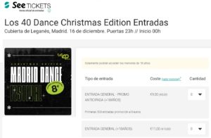 COMPRAR ENTRADAS LOS 40 DANCE CHRISTMAS EDITION
