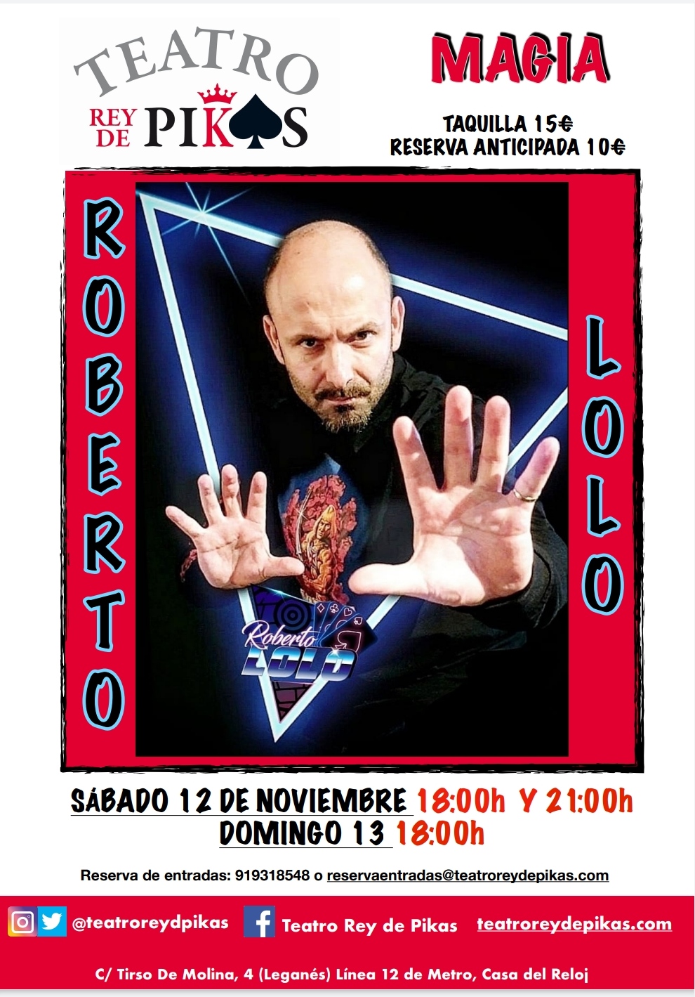 Espectáculo de magia en Leganés con Roberto Lolo