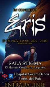 Concierto en la sala Estigma "Eris"