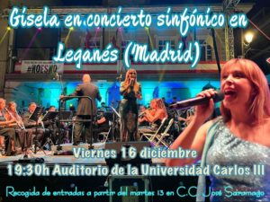 Concierto sinfónico de Gisela y a la Banda Sinfónica de la Escuela Municipal Manuel Rodríguez Sales