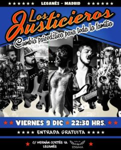 Concierto de los justicieros en la sala Stigma