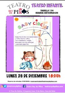 teatro para bebés “Baby Circus” de Tina Mandarina