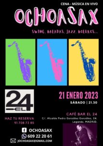 Concierto de OCHOASAX en El 24 Café