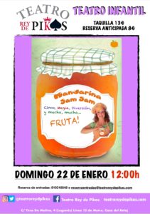 Obra de teatro infantil “Mandarina Jam Jam”. A partir de 3 años