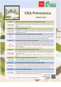 Programación de enero 2023 en el CEA Polvoranca