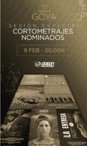 Cine Sambil Odeon. Sesión especial cinco cortos nominados a los Goya