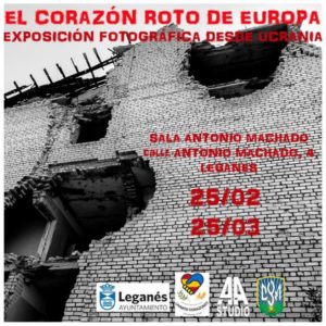 Exposición fotográfica imágenes de la guerra en Ucrania