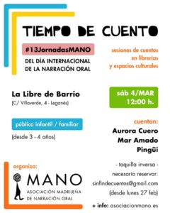Narración Oral "Tiempo de cuento" en La Libre