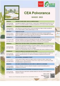 Programación de marzo 2023 en el CEA Polvoranca