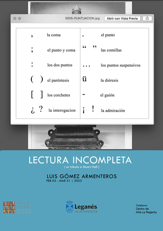 Luis Gómez Armenteros presenta 'Lectura incompleta' en la Biblioteca Central