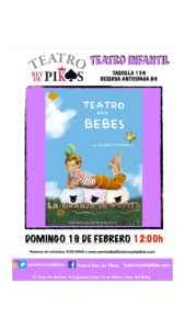 teatro para bebés “La Granja de Pepita” de Tina Mandarina. De 0 a 3 años.