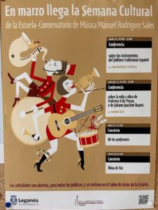 Semana cultural en la escuela-conservatorio durante el mes de marzo