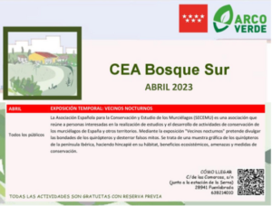 Exposición de murciélagos del CEA BosqueSur-OCIO EN LEGANÉS