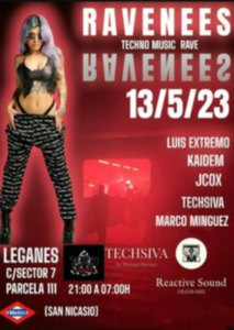 RAVE-NESS REACTIVE SOUND en Leganés