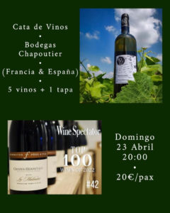 Cata de vinos del grupo Chapoutier