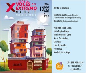 Recital de poesía Ecos de Voces del Extremo en La Libre