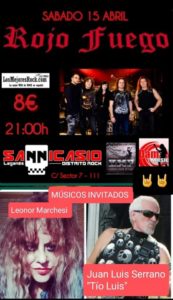 Concierto del "Rojo Fuego"