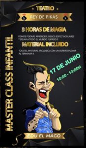 TALLER DE MAGIA INFANTIL. MASTER CLASS INFANTIL DE MAGIA