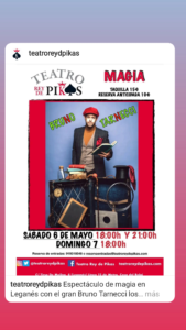 ESPECTÁCULO DE MAGIA EN LEGANÉS CON EL GRAN BRUNO TARNECCI