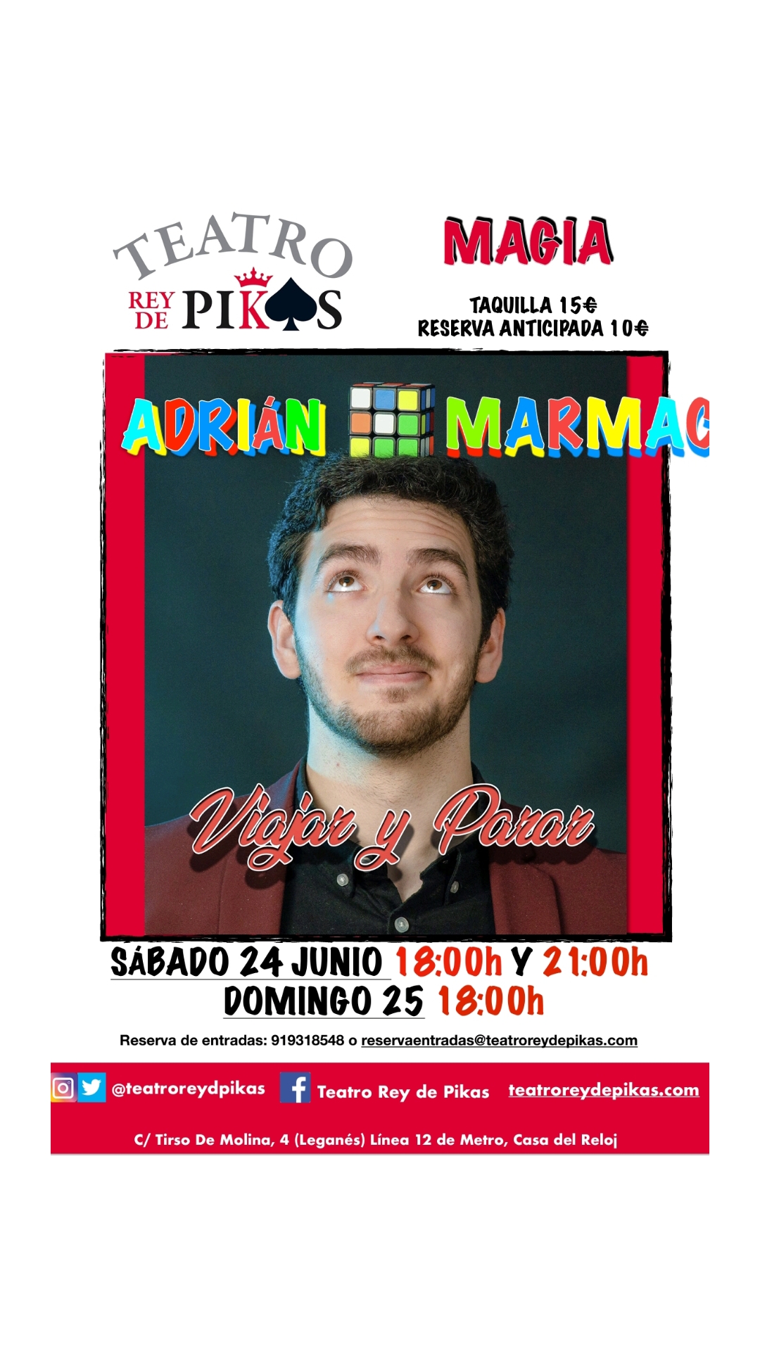 El espectáculo de Adrián Marmac “Viajar y Parar”