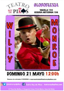 Espectáculo de Globoflexia y magia infantil con Willy Monroe 
