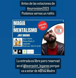 Magia y Mentalismo con Javi Drama