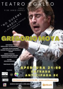 NO DUERME NADIE DE GREGORIO MOYA